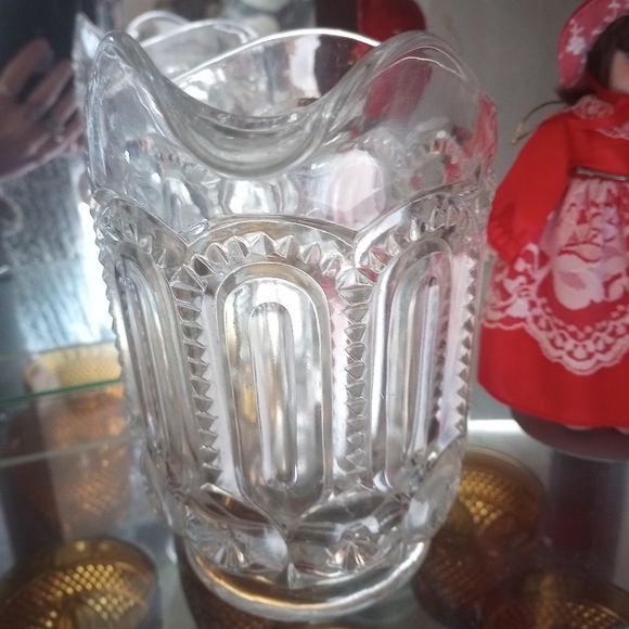 Antique Crystal Pitcher - Picture 2 of 3
